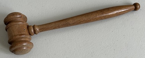 Vintage wooden gavel - wooden,