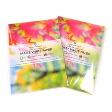 A4 White MATTE / GLOSS Self Adhesive Sticker Paper Sheet Sticky Address Label