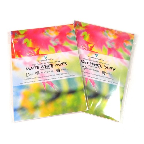 White matte gloss - matte,