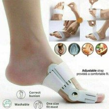 2 x Orthopedic Toe Bunion Corrector Straightener Splint Support Flexible Strap