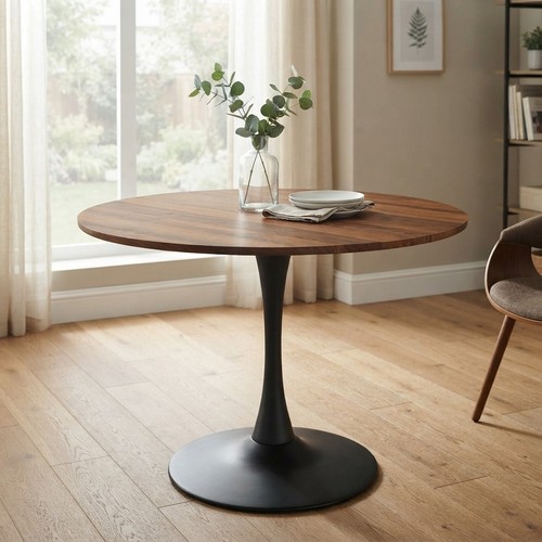 80cm oak round - dining, table