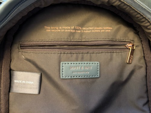 Matt and nat recycles backpack - nat,