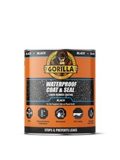 Gorilla Glue Waterproof Coat & Seal Liquid Rubber Coating Black 473ml