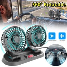 Dual Head USB Car Fan Portable