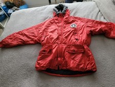 vintage 90s reima mans ski parka jacket,red oversized medium