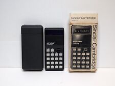 Vintage Sinclair Cambridge Calculator w/ Case & Original Box Read Description 