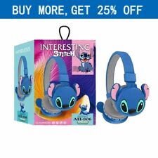 Wireless Headphones Head Sets Lilo & Stitch Kids Soft Ear Pads Headset Best Gift