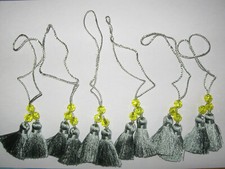 6 SMALL TASSELS DOUBLE TASSELS TRIMMINGS KISS FOR KEY-KEY TASSEL-N°53