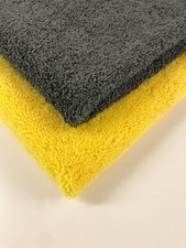 30 X Large 360gsm Microfibre Cleaning Auto Detailing Soft Yellow Or Grey