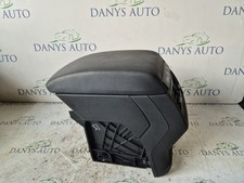 SEAT LEON MK3 2013-2017 FRONT CENTRAL CONSOLE BLACK LEATHER ARMREST