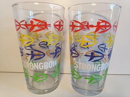 Strongbow pint glasses - glasses, new