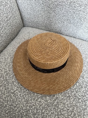 Natural straw flat - top, boater