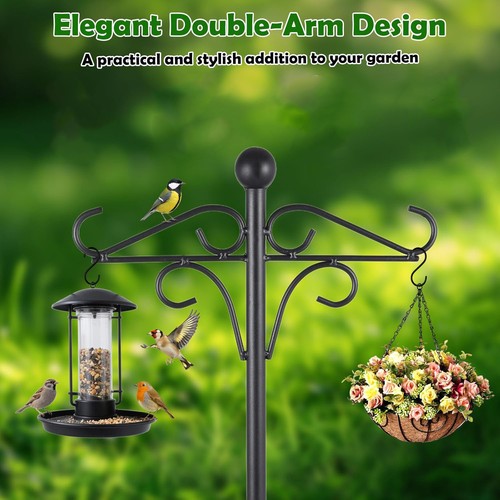 Bird feeder pole stand 194cm - feeder,