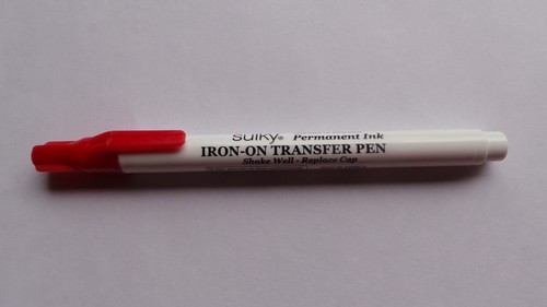 Orange sulky transfer - orange, pen
