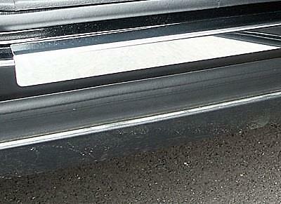 High chrome effect door sill - chrome,