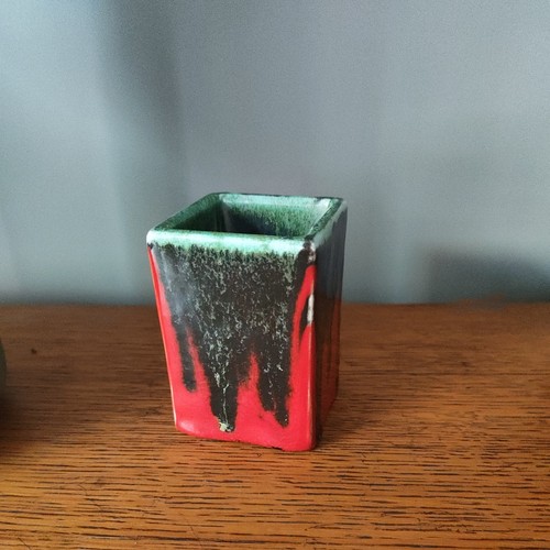 Vintage small square vase - , in