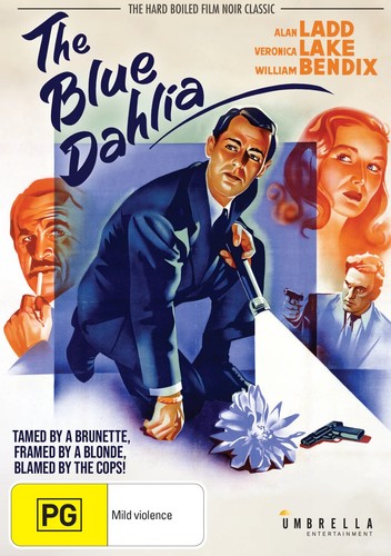 The blue dahlia - dahlia, noir