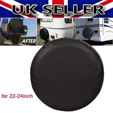 Plain Spare Wheel Cover Tyre Cover for Caravan, RV and Camper Trailer 22-24inch