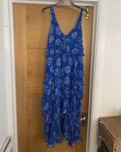 Monsoon blue ruffle tiered - monsoon,