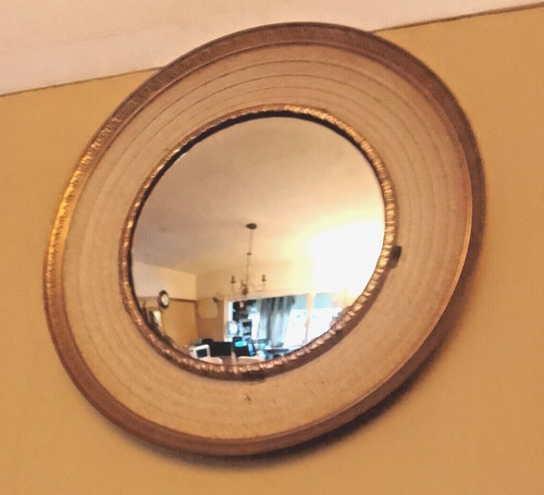 Vintage round mirror - round,