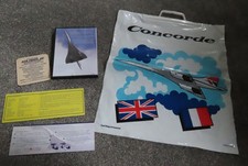 5 x British Airways Concorde items Filton Intrepid CD Bag & Drinks Mat