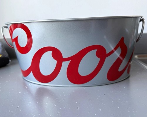 Coors metal ice bucket drinks - coors,