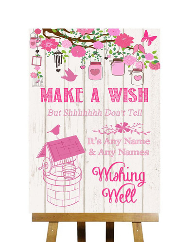 Pink rustic wood effect - pink,