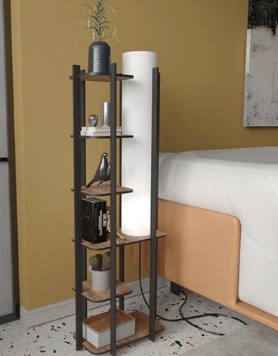 Floor lamp with shelves 6 - shelves,,