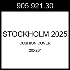 IKEA STOCKHOLM 2025 Cushion Cover White/black  20x20" 905.921.30