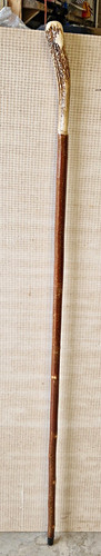 Hazel staff stick with deer - staff,