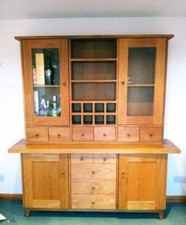 Solid Oak Large Combination Double Dresser - Used, Perfect Condition