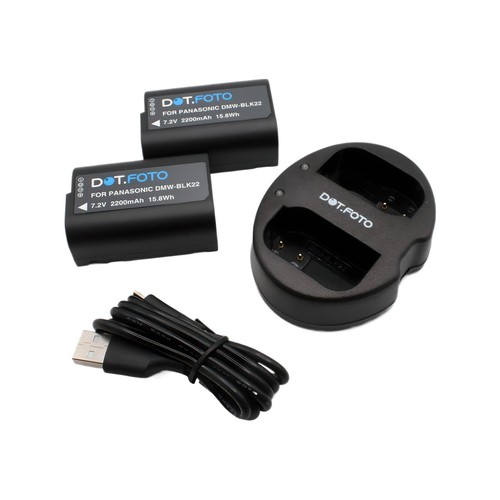 Dmw blk22 battery usb - 2x,
