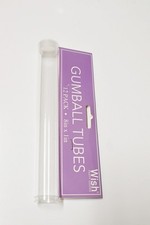 Clear 1 Inch Gumball Tubes