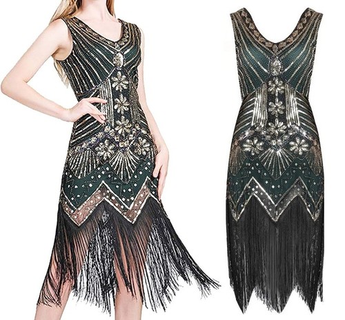 1920s sequin beaded - 1920s,