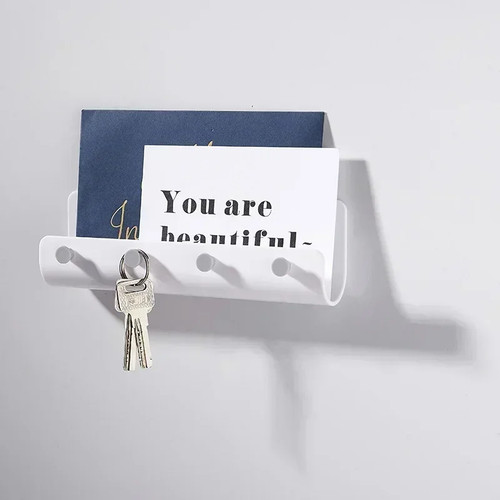 Hook wall mounted key rack - 4,