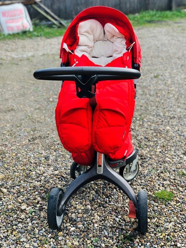 Stokke red pushchair pram - ,