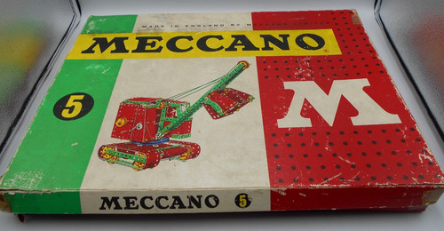 Vintage meccano set green - set, 5