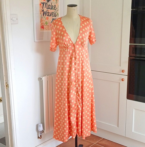 Zara pink butter yellow polka - zara,