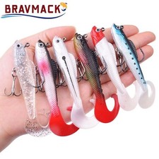 6 x SOFT WOBBLER FISHING LURES