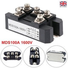 Bridge Rectifier MDS 100A 1600V 5 Terminals 3-Phase Full Wave Diode Module UK