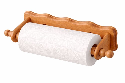 Beech wood kitchen roll holder - beech,