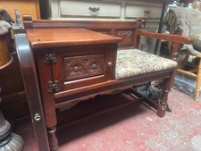 OLD CHARM style vintage telephone seat/table hallway unit