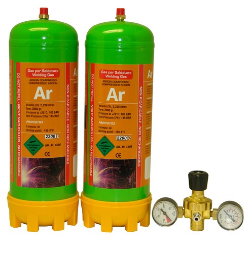 Disposable argon gas bottle - argon,