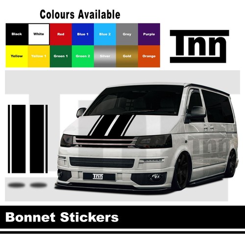 Bonnet stripe stickers for - stripe, vw