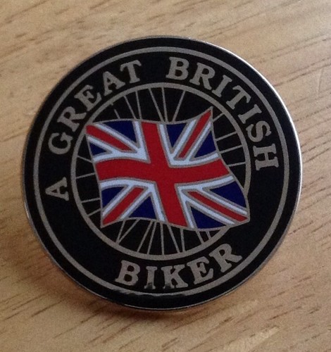 Great british biker enamel - great,