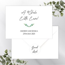 Personalised Lottery Wedding