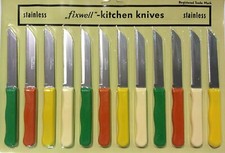 FIXWELL Stainless Steel Kitchen Knifes  Set Multi-purpose Uses Pack 12