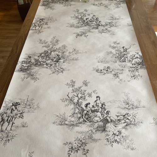 Vintage french toile print - toile,