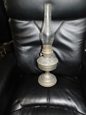 VINTAGE ALADDIN PARAFFIN OIL LAMP WITH GLASS FUNNEL SHADE MODEL 12