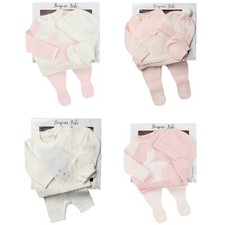 Baby Girl Knitted Outfit Spanish Romany Gift Set Knit Top Trousers Mittens & Hat